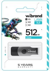   USB 512Gb Wibrand Lizard, Grey, USB 3.2 Gen 1 (WI3.2/LI512P9B) -  2