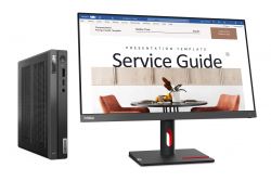 ' Lenovo ThinkCentre Neo 50q Gen 4, Black +  Lenovo ThinkVision S24i-30 (23.8", IPS, 1920x1080), Core i3-1215U (6x1.2-4.4 GHz), 8Gb DDR4, 256Gb NVMe, UHD Graphics, WiFi 6, Bluetooth 5.2, HDMI/DP, 65 , DOS (12LN0042UI + 63DEKAT3EU)