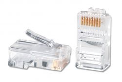  RJ45, UTP, 100 , Cat. 5e, Clear, Atcom (3796)