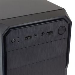  GTL T1638+ Black, 400W, Mini Tower, Micro ATX / Mini ITX, 2xUSB 2.0, 370x176x410 , 0.4 , 2.6  -  5