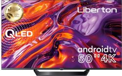  50" Liberton LTV-50Q01AT UltraHD 3840x2160 60Hz, Android TV, DVB-T2, HDMI, USB, VESA 400x200