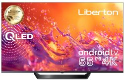  55" Liberton LTV-55Q01AT UltraHD 3840x2160 60Hz, Android TV, DVB-T2, HDMI, USB, VESA 400x200