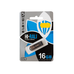   USB 16Gb Hi-Rali Fit, Silver, USB 2.0 (HI-16GBFITSL)