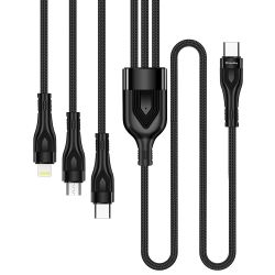  Type-C - Type-C / Lightning / microUSB, ColorWay, Black, 1.2 , 60  (CW-CBPDU3060-BK)