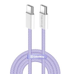  Type-C - Type-C, ColorWay, Purple, 1 , 60 , Braided Nylon (CW-CBPDCC061-PU)