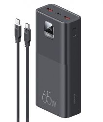    30000 mAh, Usams PB68, Black, 65 , 2xUSB (QC3.0) / Type-C (PD),  LED  (ATXLOGTC01)