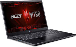  Acer Nitro V 15 ANV15-51-545T, Obsidian Black, 15.6" (1920x1080, IPS), Core i5-13420H (8x2.1-4.6 GHz), 16Gb DDR5, 512Gb NVMe, GeForce RTX 4050 (6Gb), WiFi 6E, Bluetooth 5.1, Web, 1xType-C / 3xUSB 3.0, HDMI, 57 Wh,   (NH.QNBEU.00D)