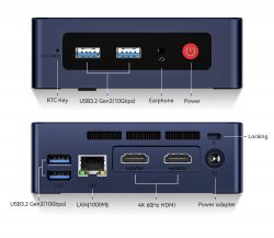  Beelink MINI S12, Black, N95 (4x3.4 GHz, 15 ), 16Gb DDR4 3200 MHz SO-DIMM, 500Gb SSD NVMe, 1x2.5" SATA, UHD Graphics, WiFi 5, Bluetooth 4.2, GLan, 4xUSB 3.2, 2xHDMI, Windows 11 Pro,  VESA   (BLMS12N9516500BK_W6) -  2