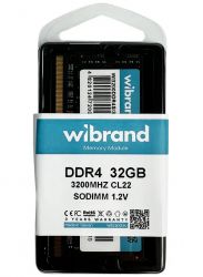 ' SO-DIMM, DDR4, 32Gb, 3200 MHz, Wibrand, 1.2V, CL22 (WI3200DDR4S/32GB) -  3