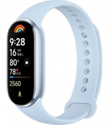 - Xiaomi Mi Smart Band 9, Arctic Blue, AMOLED  1.62" (192x490), 128Mb / 8Mb, Bluetooth 5.2, 233 mAh