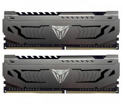 ' 16Gb x 2 (32Gb Kit) DDR4, 3600 MHz, Patriot Viper Steel, Black, 18-22-22-42, 1.35V,   (PVS432G360C8K)