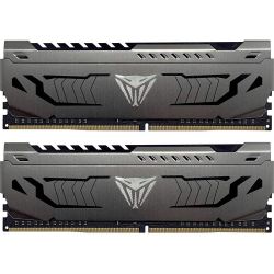 ' 8Gb x 2 (16Gb Kit) DDR4, 3600 MHz, Patriot Viper Steel, Gray, 17-19-19-39, 1.35V,   (PVS416G360C7K)