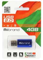 USB Flash Drive 4Gb Mibrand Cougar Blue (MI2.0/CU4P1U) -  1