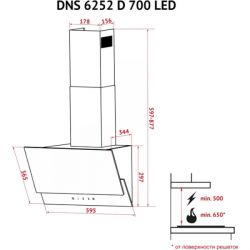  Perfelli DNS 6252 D 700 SG LED -  6