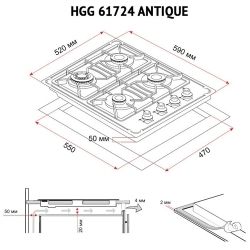    Perfelli HGG 61724 IV ANTIQUE -  7