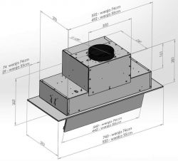   Best Chef Glass box 1100 black 55 (4F491N2L7A) -  6