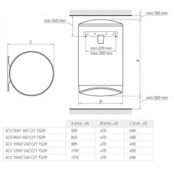 Tesy   Modeco Ceramic GCV 804724D C21 TS2RC 80 , 2.4 ,   304376 -  5