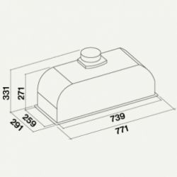  Falmec GRUPPO INCASSO MURANO 70 800 (CGIW70.E10P6#ZZZF491F) -  2