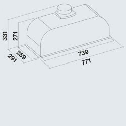  Falmec GRUPPO INCASSO PLUS 70 BLACK 800 (CGIW70.E26P2#EUN490F) -  3