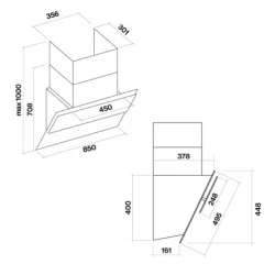  Falmec VERSO NRS 85 White (CVXN85.E1P2#ZZZF490F) -  2