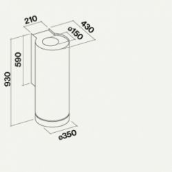   Falmec Polar 35 IX 800 (CPON90.E0P1#ZZZI491F) -  2