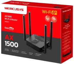  Mercusys MR62X Wi-Fi 802.11ax, 1501Mb, 3 LAN 10/100/1000Mb,  MU-MIMO/MIMO -  5