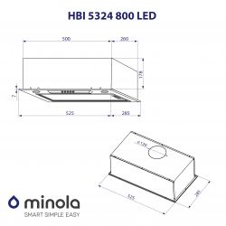  Minola HBI 5324 BL 800 LED -  9