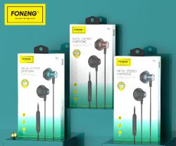  Foneng T63 metal stereo earphone Blue (T63-E-HIE-MM) -  4