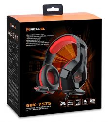  REAL-EL GDX-7575 Black/Red -  13