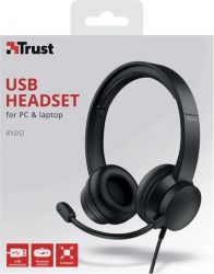  Trust Rydo On-Ear USB Headset Black (24133) -  8