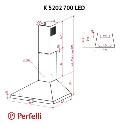  Perfelli K 5202 BL 700 LED -  8