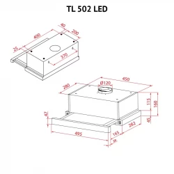   Perfelli TL 502 BL LED -  12