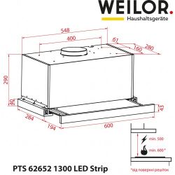  WEILOR PTS 62652 FBL 1300 LED Strip -  12