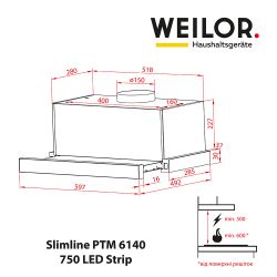  WEILOR Slimline PTM 6140 SS 750 LED Strip -  7