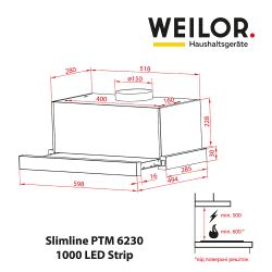  WEILOR Slimline PTM 6230 SS 1000 LED Strip -  7