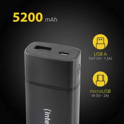    Intenso PM5200 5200mAh USB-A (7323520), black (PB930241) -  4