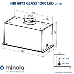  Minola HBI 6873 BL GLASS 1200 LED Line -  10