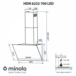  Minola HDN 6232 BL/INOX 700 LED -  9