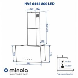  Minola HVS 6444 BL 800 LED -  10