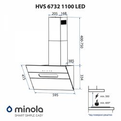  MINOLA HVS 6732 BL 1100 LED -  9