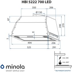  Minola HBI 5222 WH 700 LED -  10