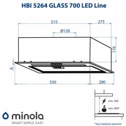  Minola HBI 5264 BL GLASS 700 LED Line -  9