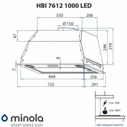  Minola HBI 7612 BL 1000 LED -  7